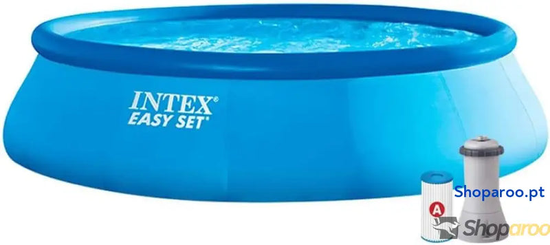 Intex 28166 PISCINA Easy Set 457X107CM Conjunto Completo 12430L