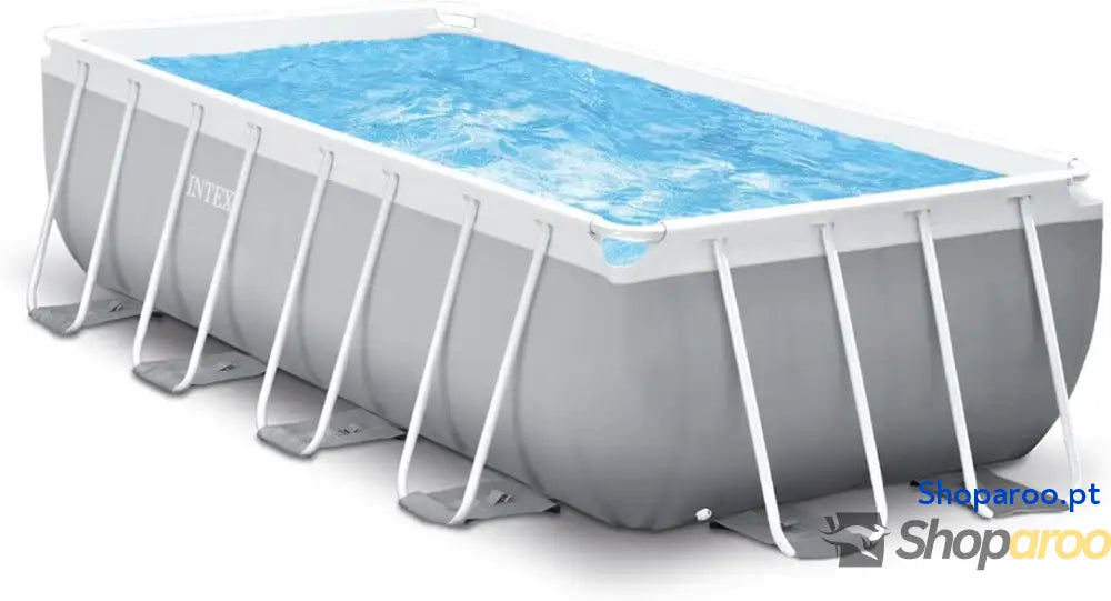 Intex 4M x 2 m Prism Frame retangular conjunto de piscina