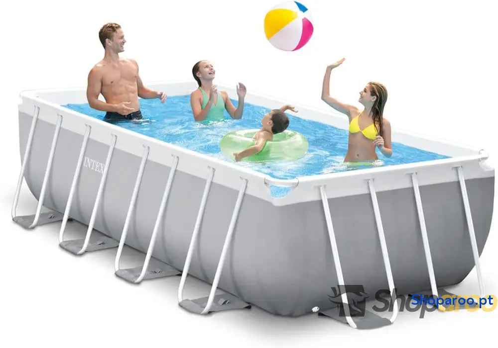 Intex 4M x 2 m Prism Frame retangular conjunto de piscina