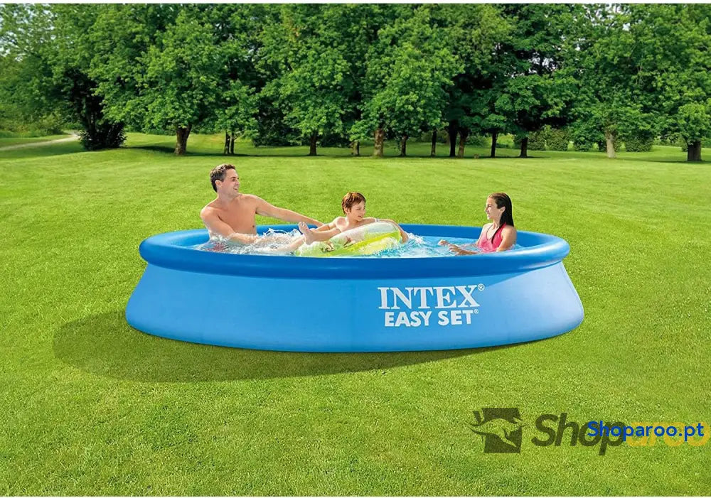 Intex 55239 Piscina insuflável Ø305x61 cm 3.077 litros redonda Com filtro de cartucho 1.250 litros/hora tipo H Para 3