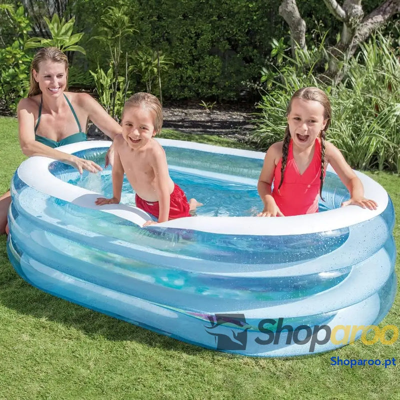 Intex 57482NP Piscina insuflável My Sea Friends 163 x 107 46 cm 230 litros cor/modelo sortido