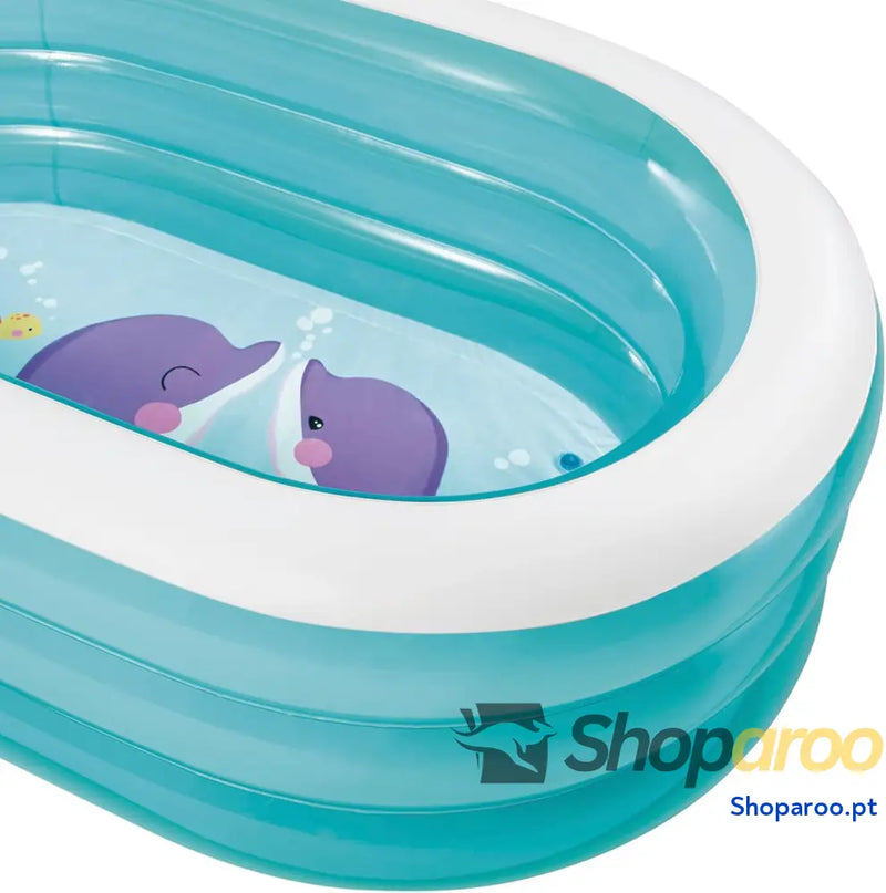 Intex 57482NP Piscina insuflável My Sea Friends 163 x 107 46 cm 230 litros cor/modelo sortido