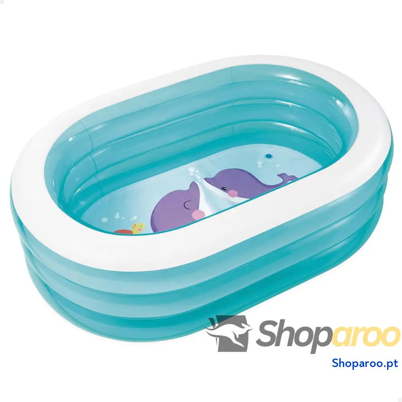 Intex 57482NP Piscina insuflável My Sea Friends 163 x 107 46 cm 230 litros cor/modelo sortido