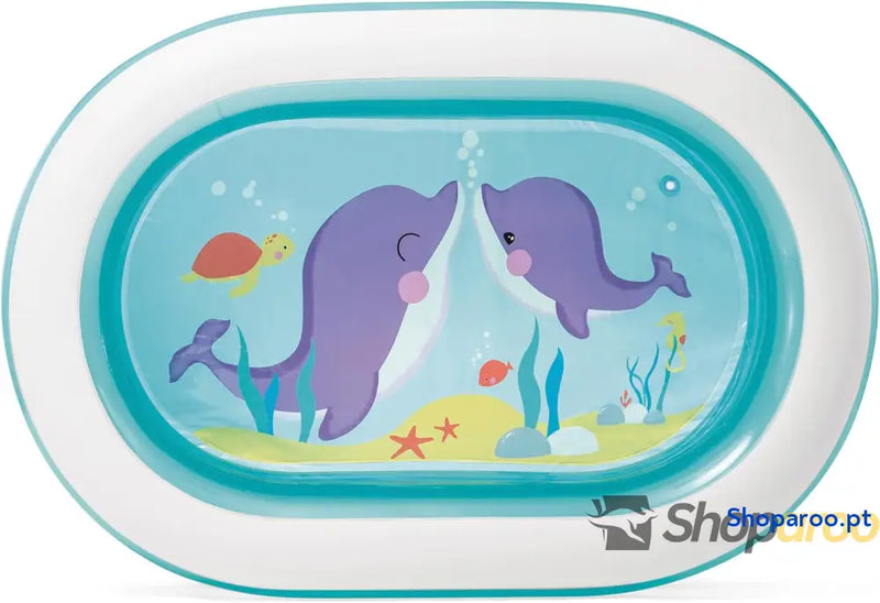 Intex 57482NP Piscina insuflável My Sea Friends 163 x 107 46 cm 230 litros cor/modelo sortido