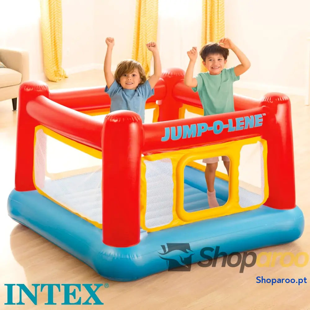 Intex Castelo insuflável para crianças salto 174 x 112 cm peso máximo 54 kg entre 3 e 6 anos castelos insufláveis