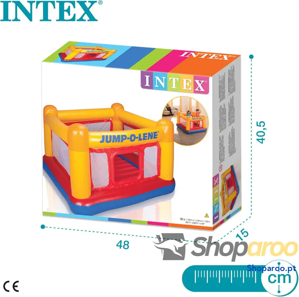 Intex Castelo insuflável para crianças salto 174 x 112 cm peso máximo 54 kg entre 3 e 6 anos castelos insufláveis