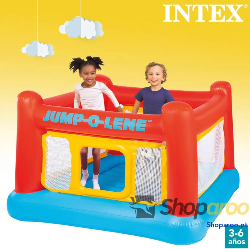 Intex Castelo insuflável para crianças salto 174 x 112 cm peso máximo 54 kg entre 3 e 6 anos castelos insufláveis