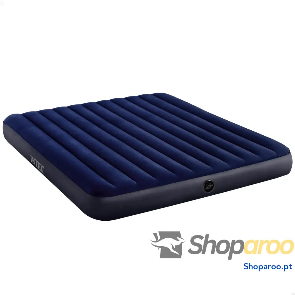 Intex Colchão insuflável Dura Beam cama de ar para campismo cor azul