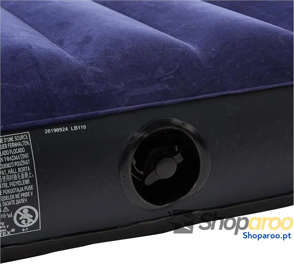 Intex Colchão insuflável Dura Beam cama de ar para campismo cor azul