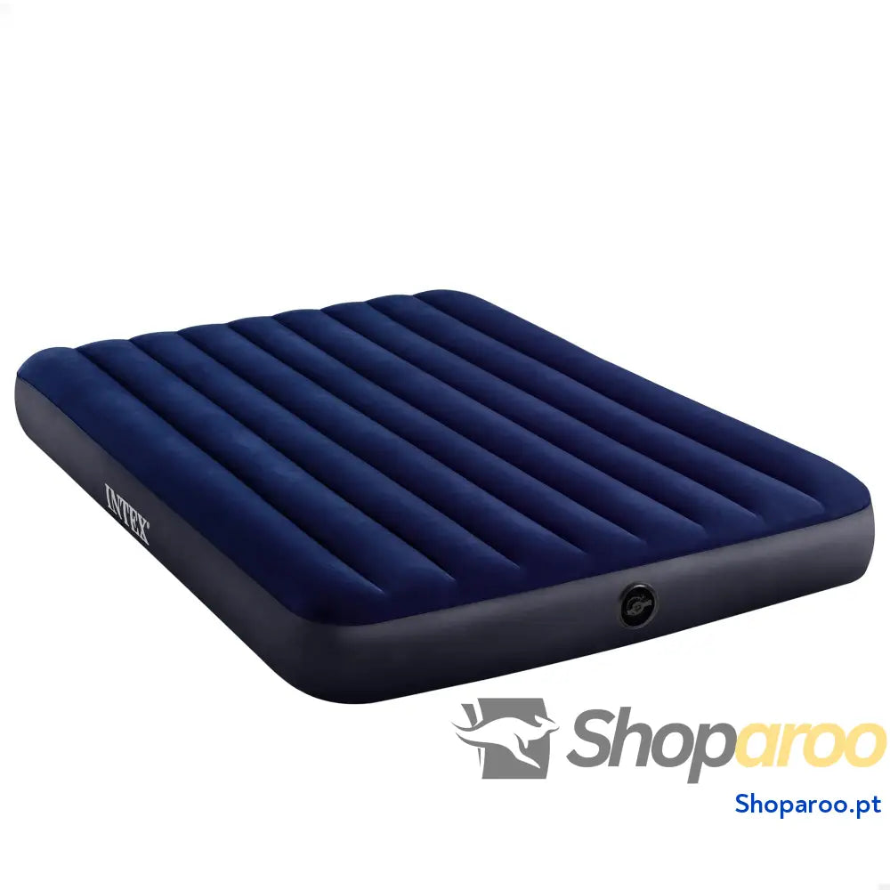 Intex Colchão insuflável Dura Beam cama de ar para campismo cor azul