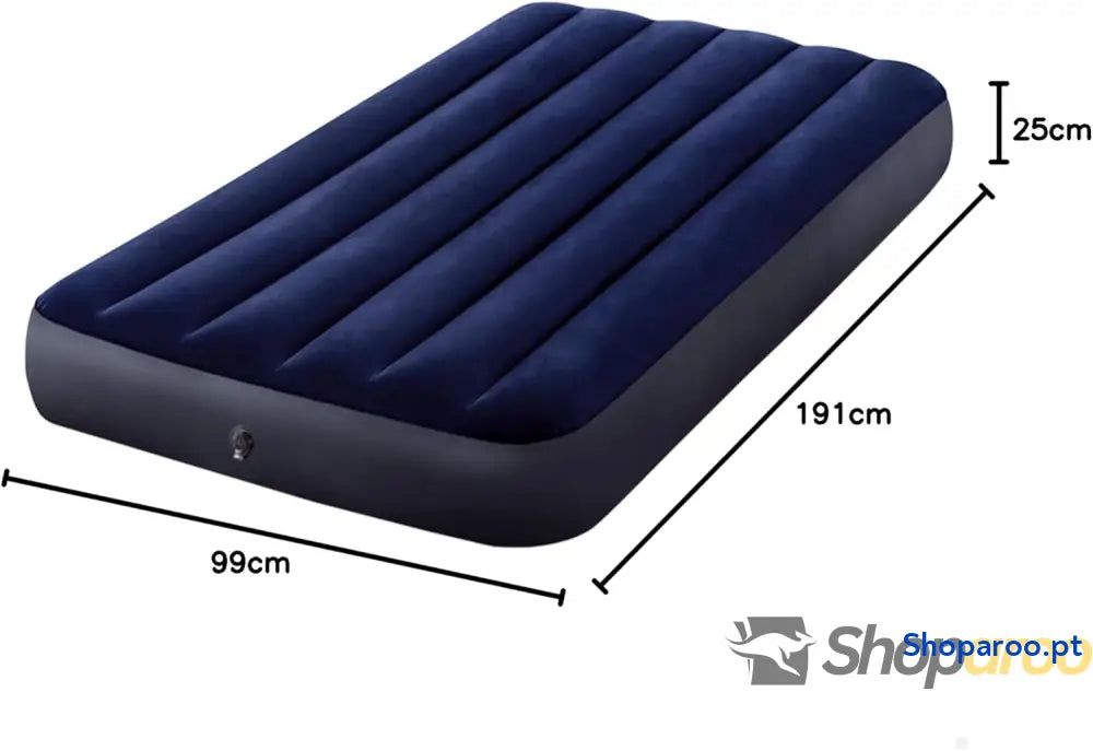 Intex Colchão insuflável Dura Beam cama de ar para campismo cor azul