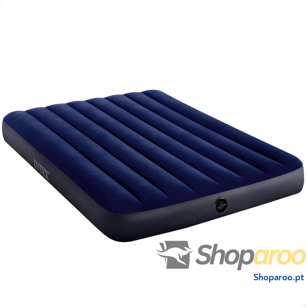 Intex Colchão insuflável Dura Beam cama de ar para campismo cor azul