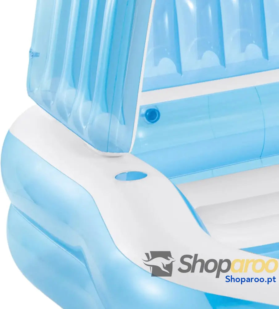 Intex Piscina insuflável infantil com toldo removível piscina para crianças a partir dos 3 anos inclui 2 suportes