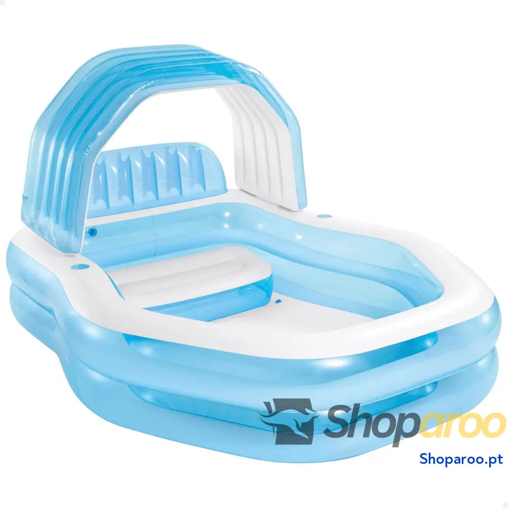 Intex Piscina insuflável infantil com toldo removível piscina para crianças a partir dos 3 anos inclui 2 suportes