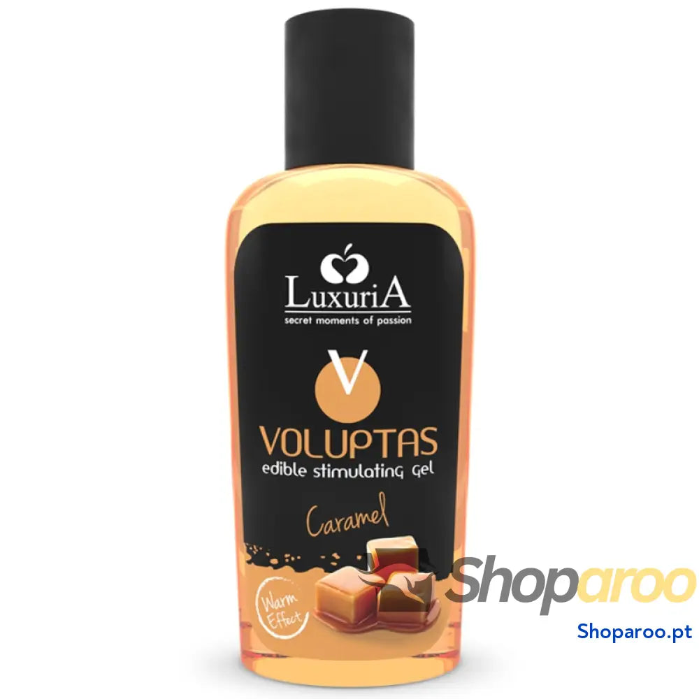 INTIMATELINE LUXURIA - VOLUPTAS GEL DE MASSAGEM COMESTÍVEL EFEITO AQUECEDOR - CARAMELO 100 ML