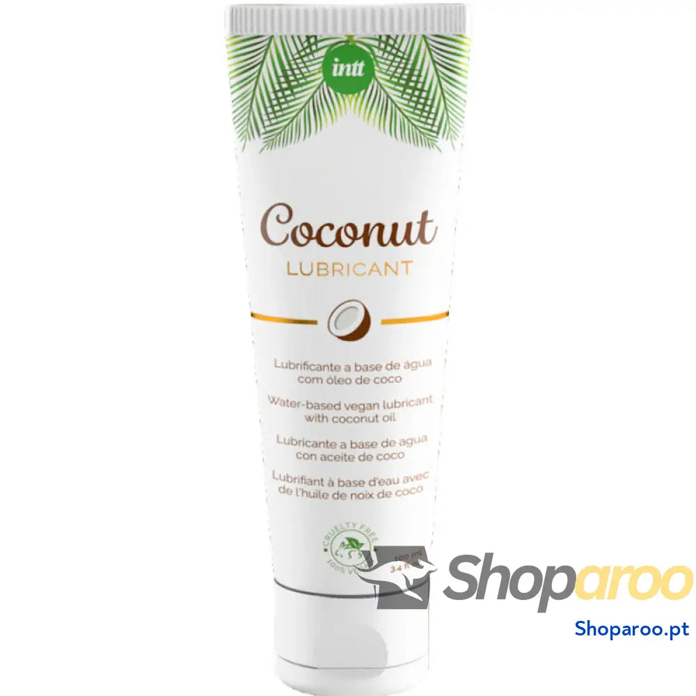 INTT LUBRIFICANTE VEGANO BASE DE GUA COM INTENSO SABOR COCO