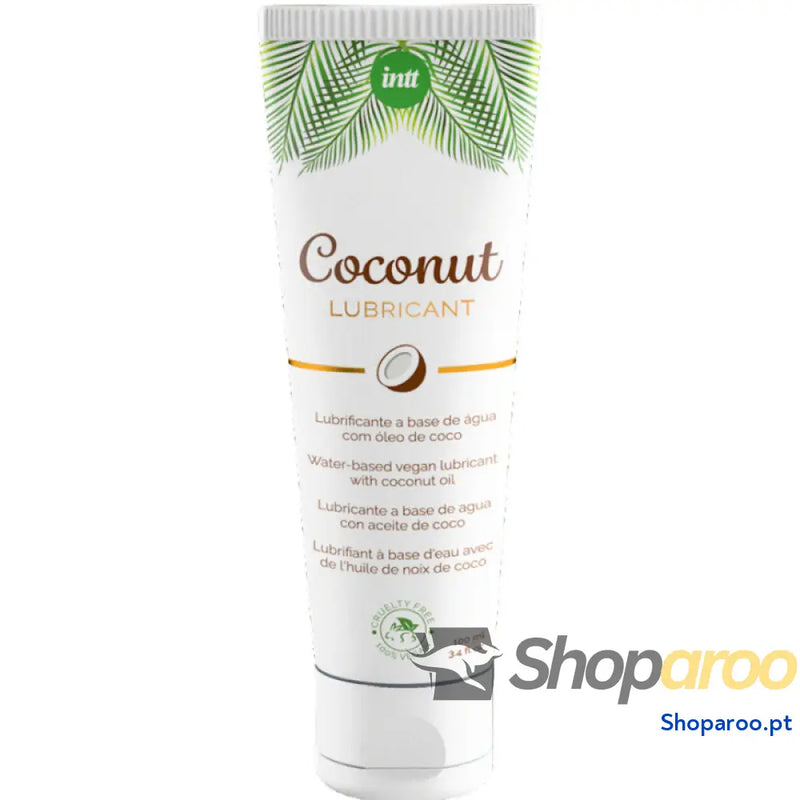 INTT LUBRIFICANTE VEGANO BASE DE GUA COM INTENSO SABOR COCO