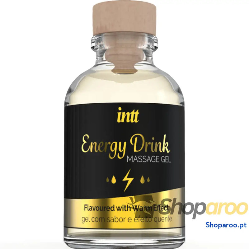 INTT MASSAGE & ORAL SEX GEL DE MASSAGEM COM ENERGIA AROMATIZADA BEBIDA E EFEITO AQUECENTE