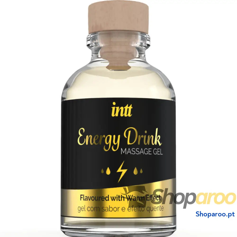 INTT MASSAGE & ORAL SEX - GEL DE MASSAGEM COM ENERGIA AROMATIZADA BEBIDA E EFEITO AQUECENTE