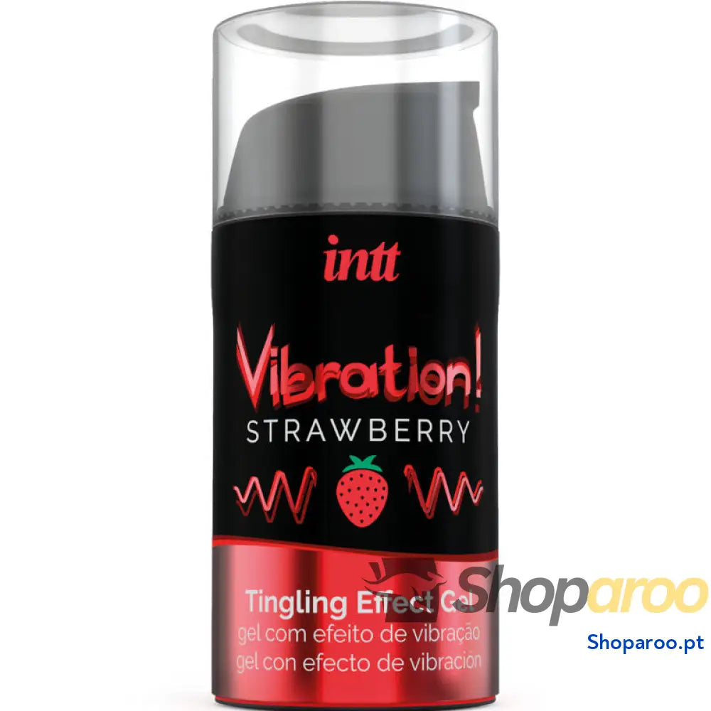 INTT - PODEROSO ESTIMULANTE ÍNTIMO GEL VIBRATÓRIO LÍQUIDO MORANGO 15 ML