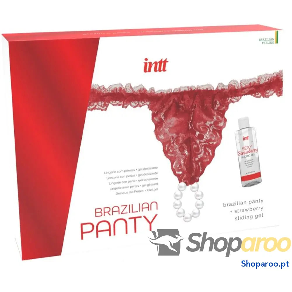 INTT RELEASES CALÇA VERMELHA BRASILEIRA COM PÉROLAS E GEL LUBRIFICANTE 50 ML