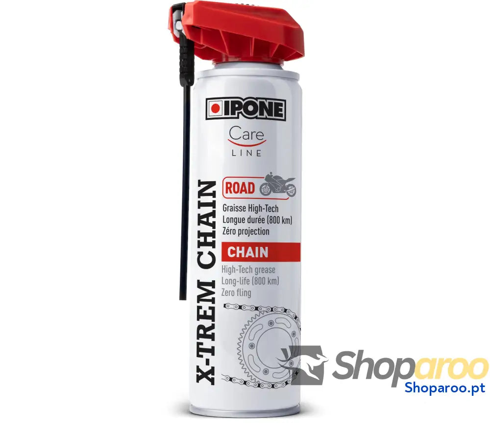 IPONE Graxa para correntes de motos estrada X Trem Chain Road Longa duração 800 km Pulverização precisa sem salpicos
