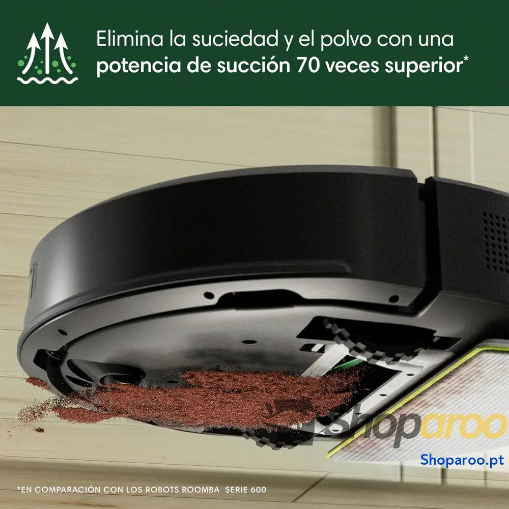 iRobot Roomba 105 Combo aspirador e esfrega Clearview LiDAR mapeamento inteligente 7000 Pa 120 mins 4 fases SmartScrub