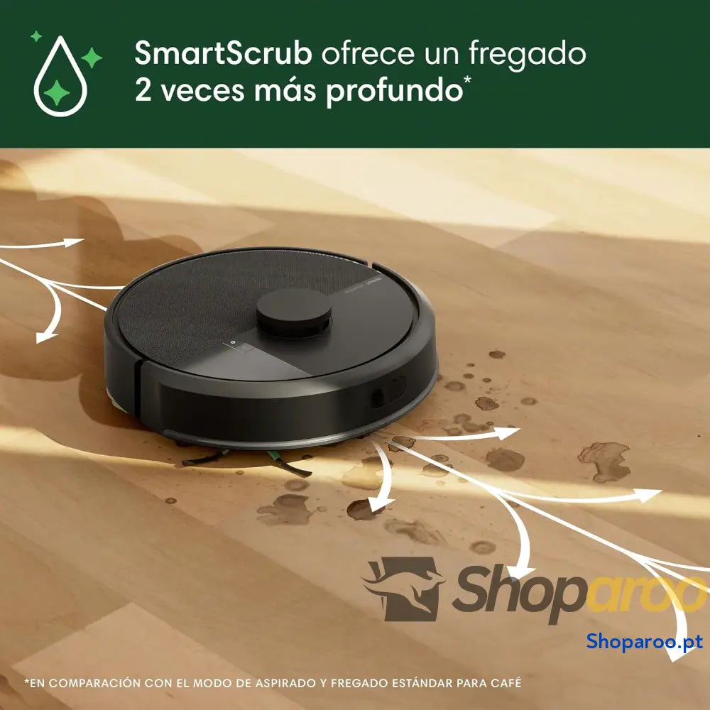 iRobot Roomba 105 Combo aspirador e esfrega Clearview LiDAR mapeamento inteligente 7000 Pa 120 mins 4 fases SmartScrub