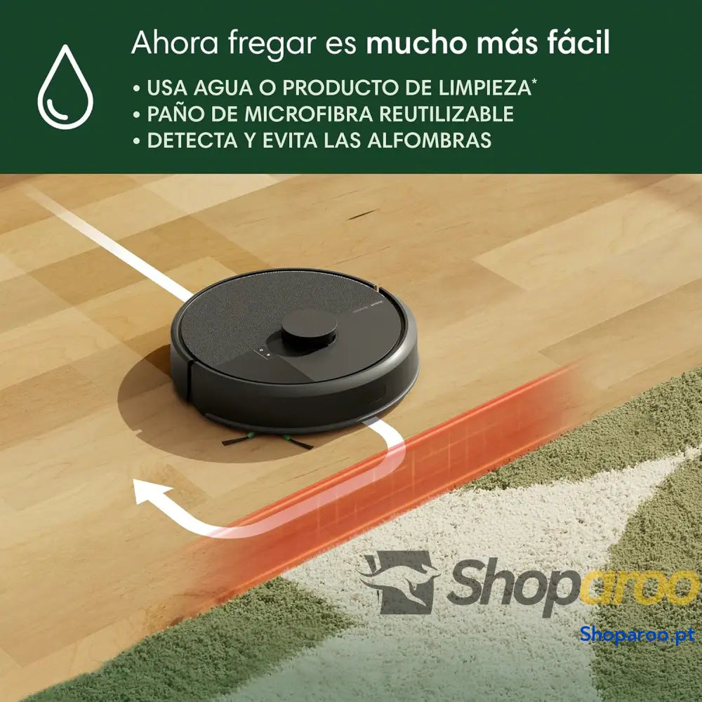 iRobot Roomba 105 Combo aspirador e esfrega Clearview LiDAR mapeamento inteligente 7000 Pa 120 mins 4 fases SmartScrub
