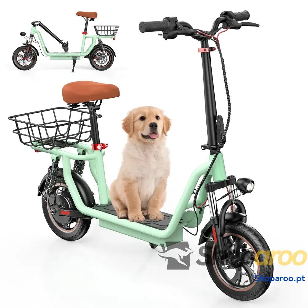 iScooter i12 Scooter Elétrico 36V 35km com Assento e Cesto