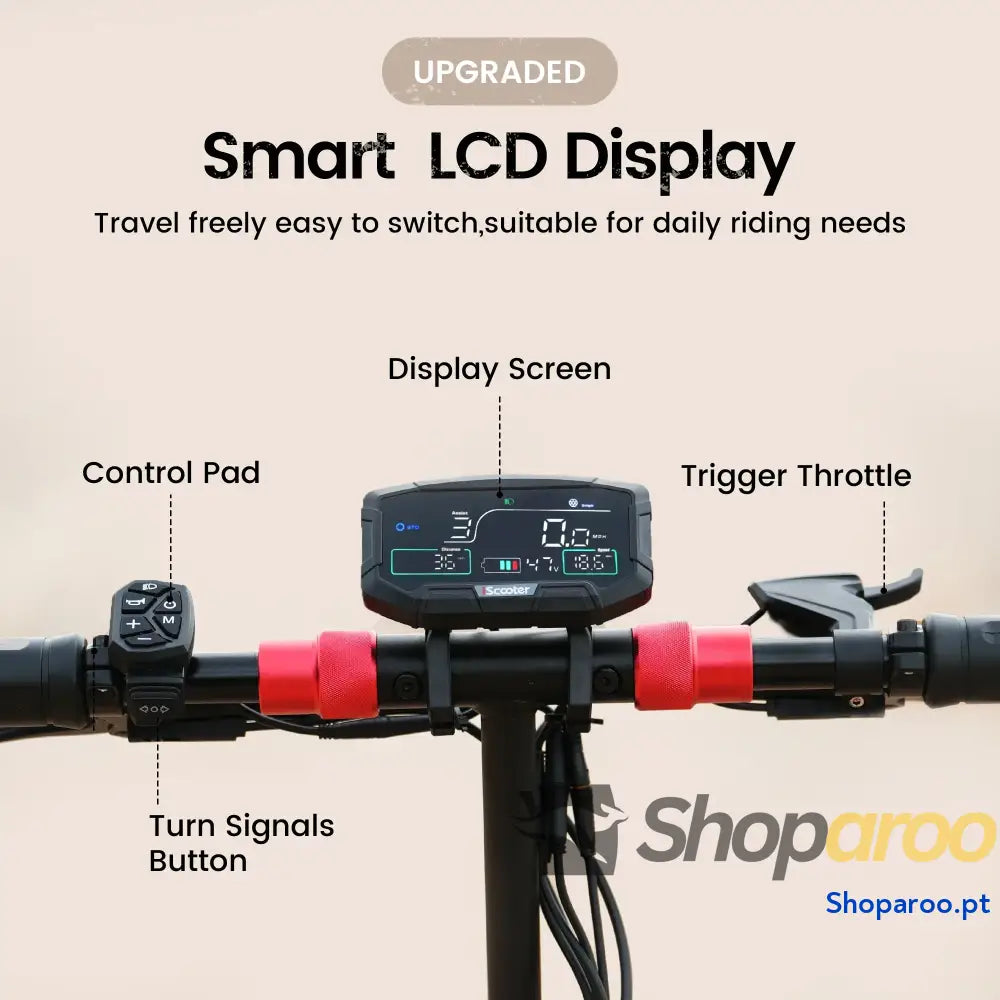 iScooter iX8 Scooter Elétrica com Dois Motores e Bateria de Longa Duração