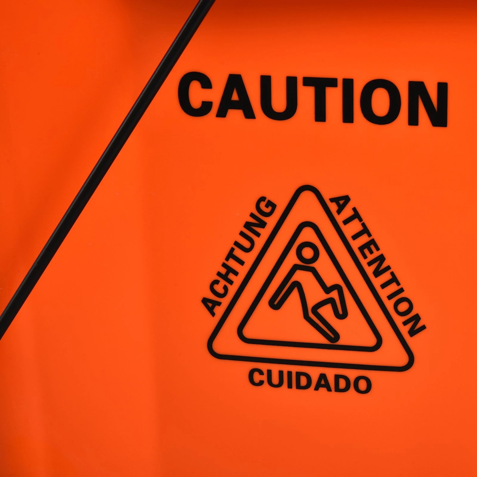 Balde para esfregona comercial com espremedor 36L laranja
