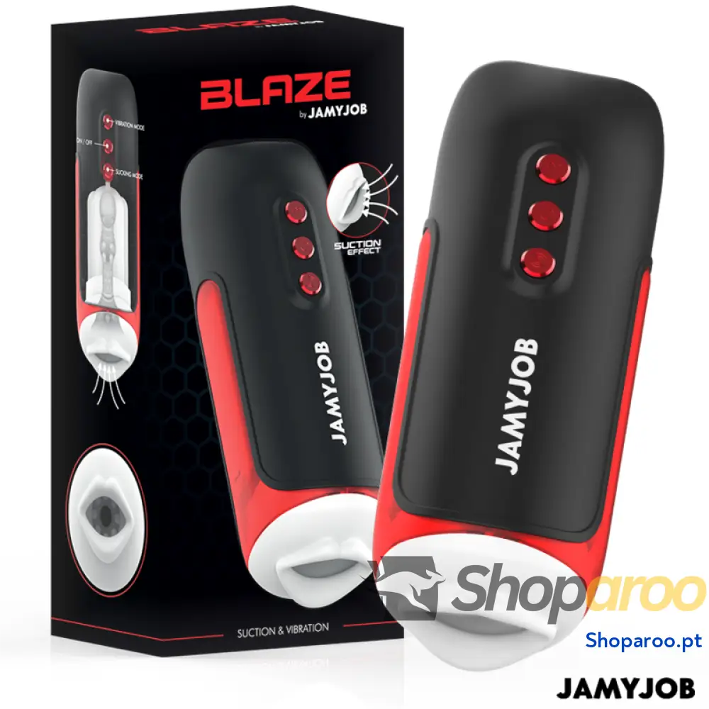 JAMYJOB - BLAZE MASTURBADOR AUTOMÁTICO DE BOCA 5 MODOS ESTIMULANDO ONDAS E VIBRAÇÃO