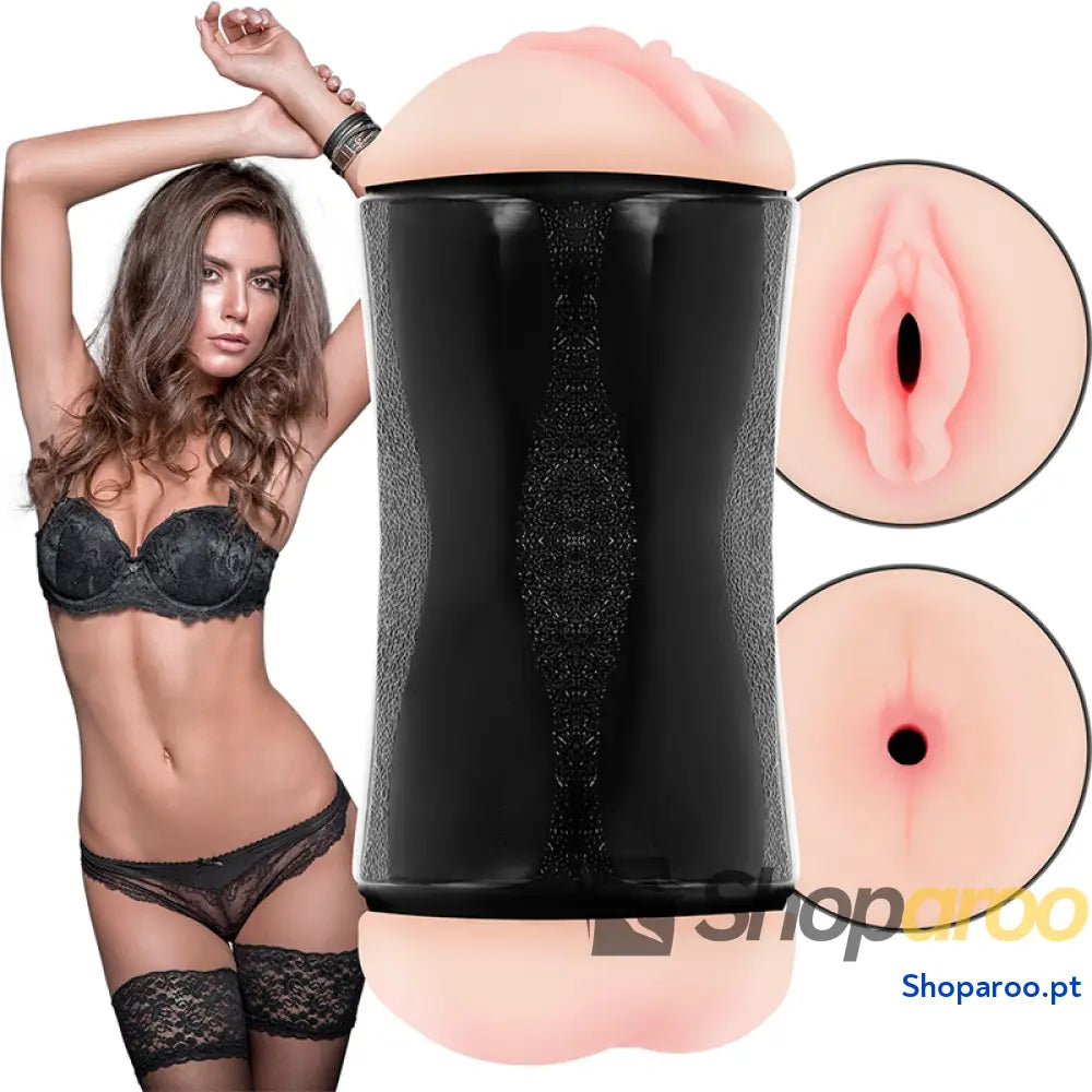 JAMYJOB - MASTURBADOR DE BURACO DUPLO JAMYJOB - RANDY - VAGINA E NUS