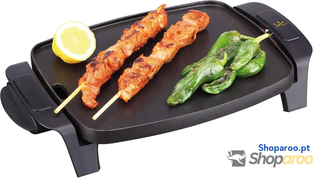 Grelhador anti aderente resistente a arranhões 1000 W medidas 28 x 22 cm fabricado em Espanha fácil de limpar bandeja