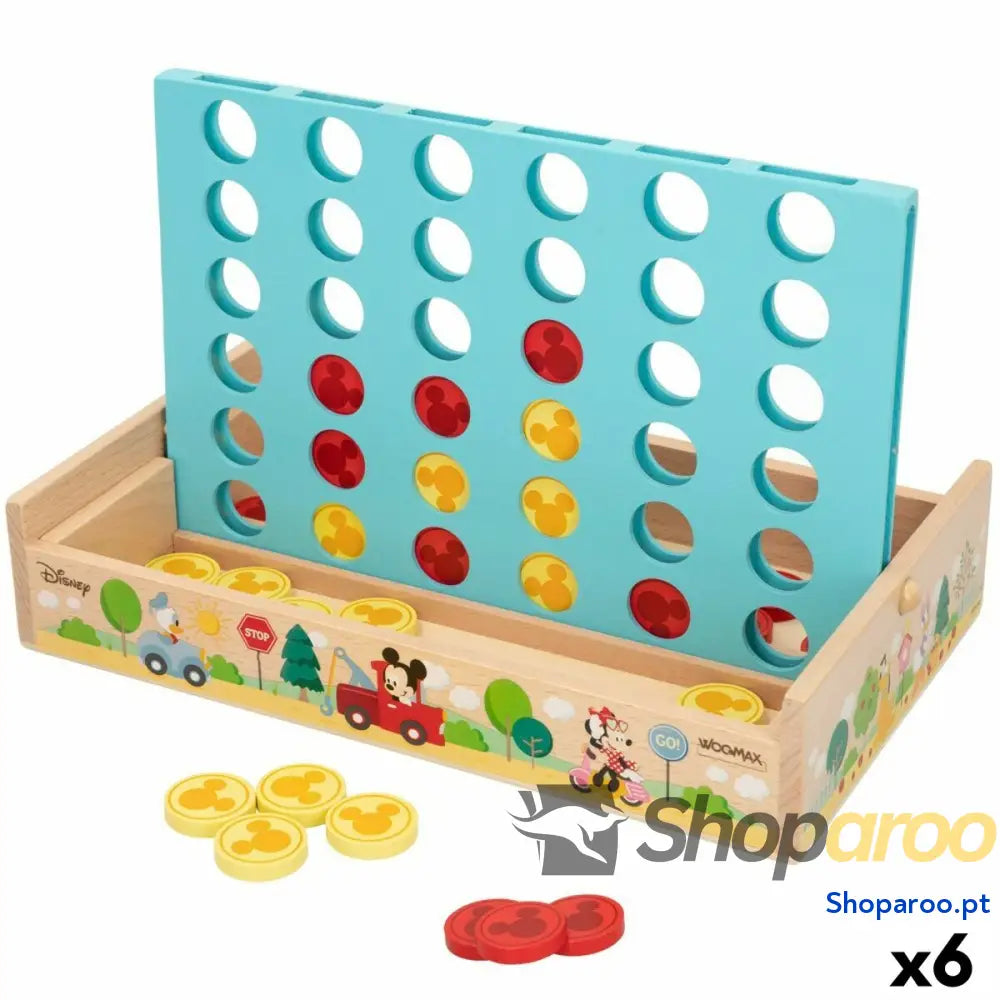 4 em Linha Disney 25 x 16 x 15,5 cm (6 Unidades) (37 Peças)