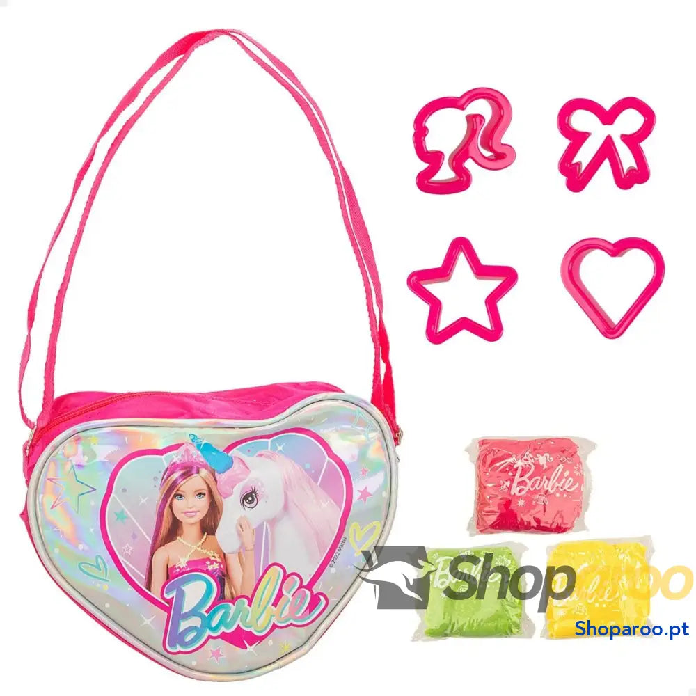 Jogo Criativo de Plasticina Barbie Fashion Bolsa 8 Peças 300 g