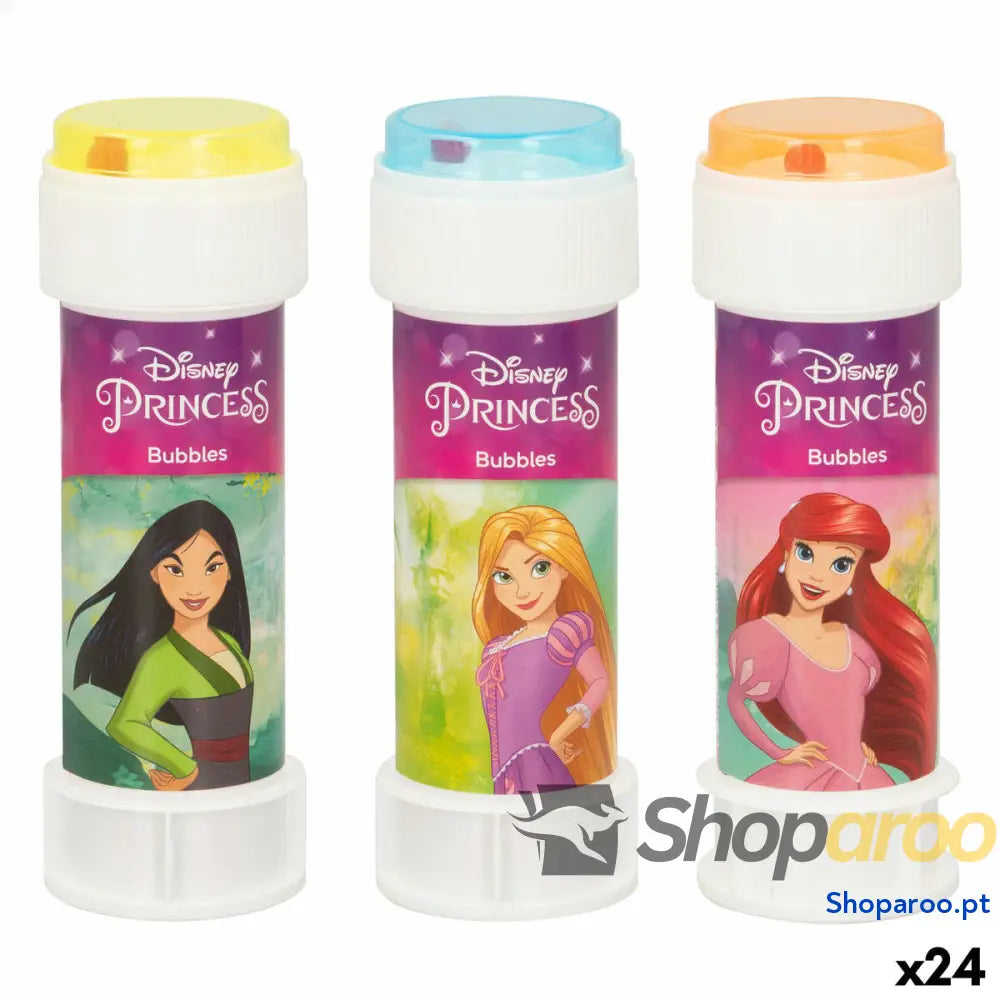 Jogo de Bolas Sabão Disney Princess 3,8 x 11,5 cm (24 Unidades)