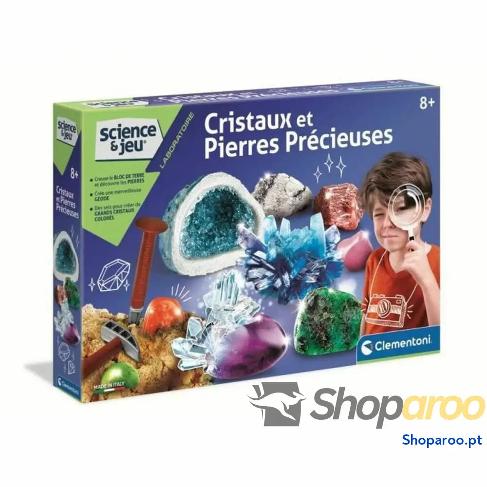 Jogo de Ciência Clementoni Crystals and Gemstones