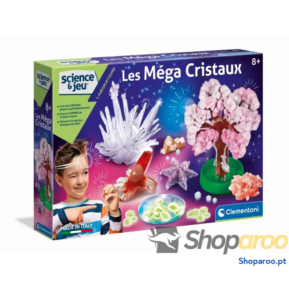Jogo de Ciência Clementoni The Mega Crystals Francês 52490