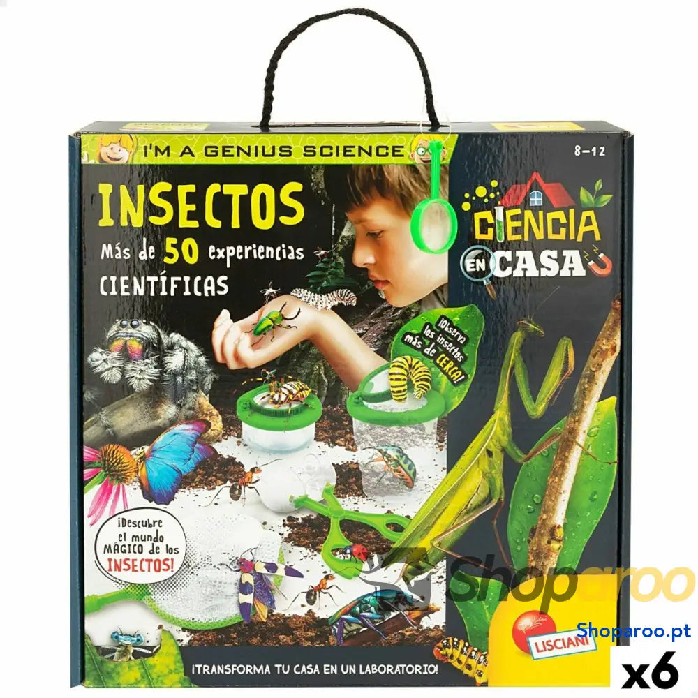 Jogo de Ciência Lisciani Giochi Insectos ES (6 Unidades)