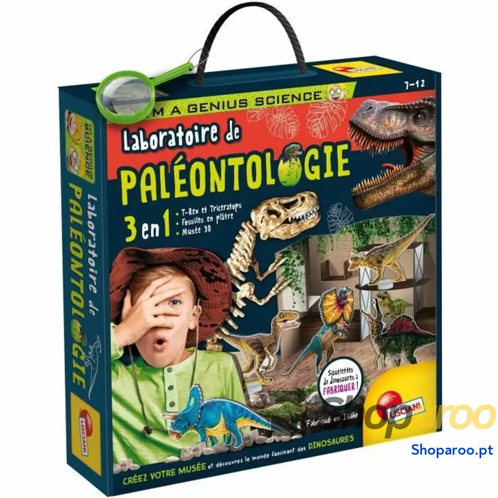 Jogo de Ciência Lisciani Giochi Laboratoire de Paléontologie 3 in 1