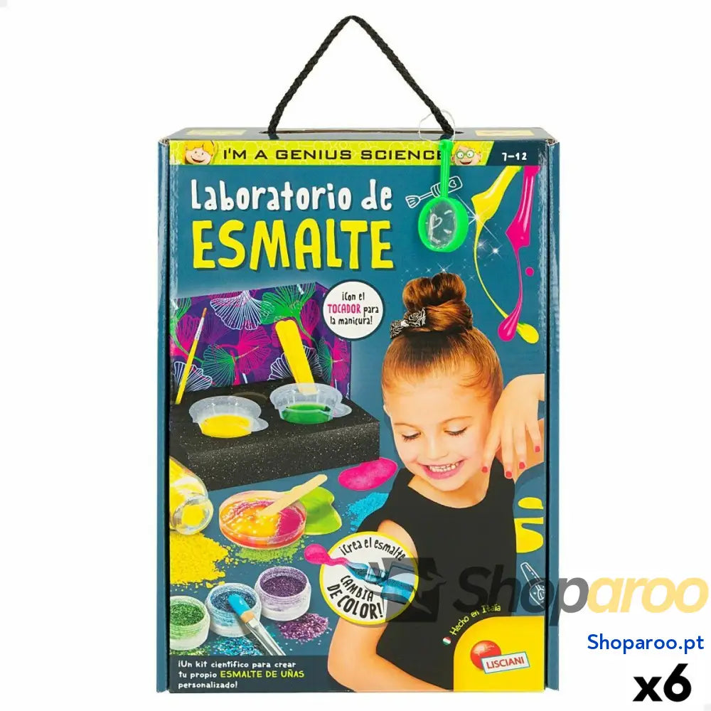 Jogo de Ciência Lisciani Giochi Laboratorio de esmalte ES (6 Unidades)