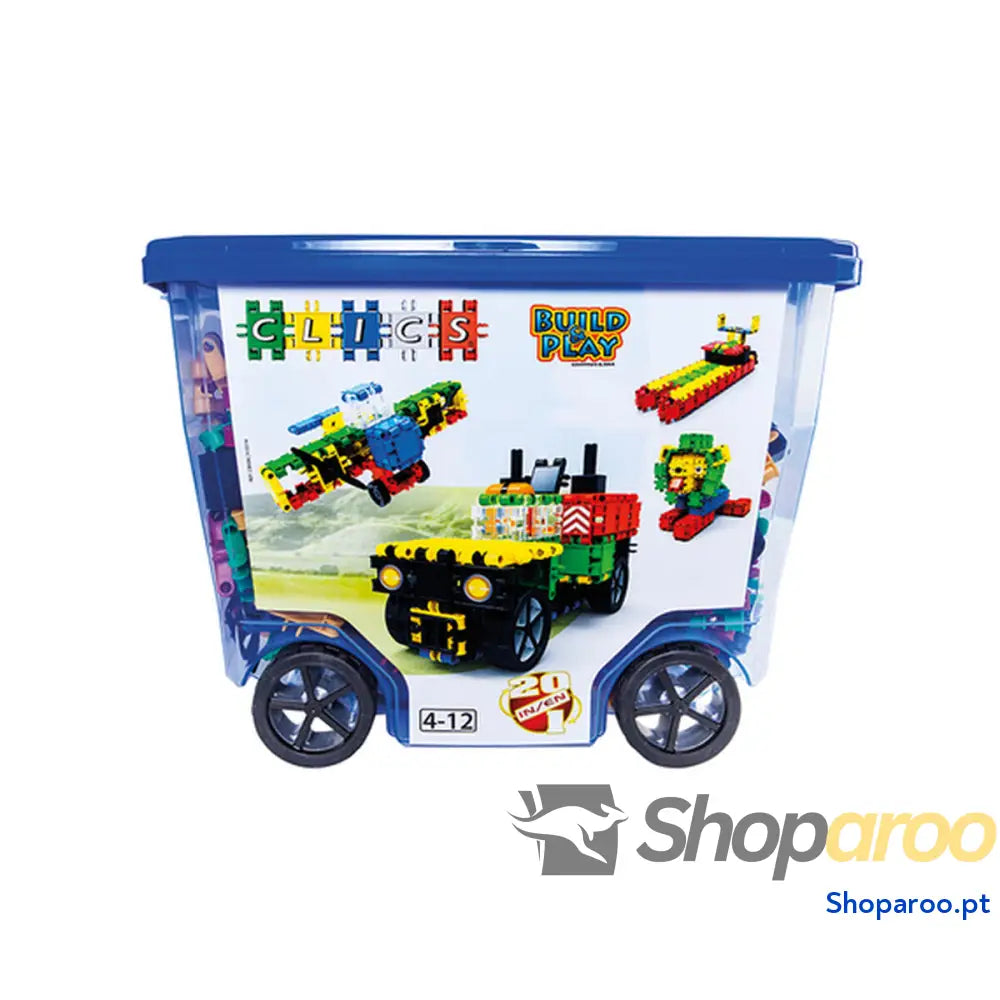 Jogo de Construção Clics CB606 Azul Multicolor 560 Peças