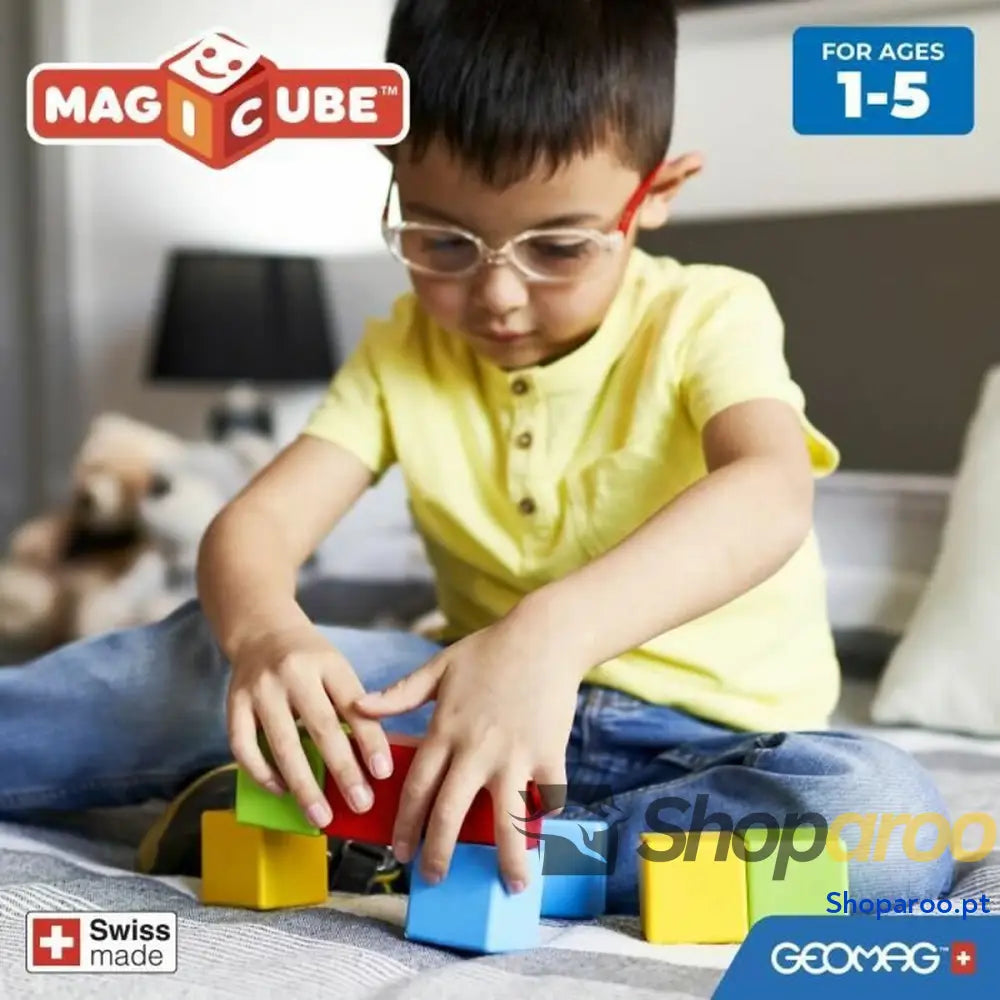 Jogo de Construção Geomag Magicube Recycled Creative Set