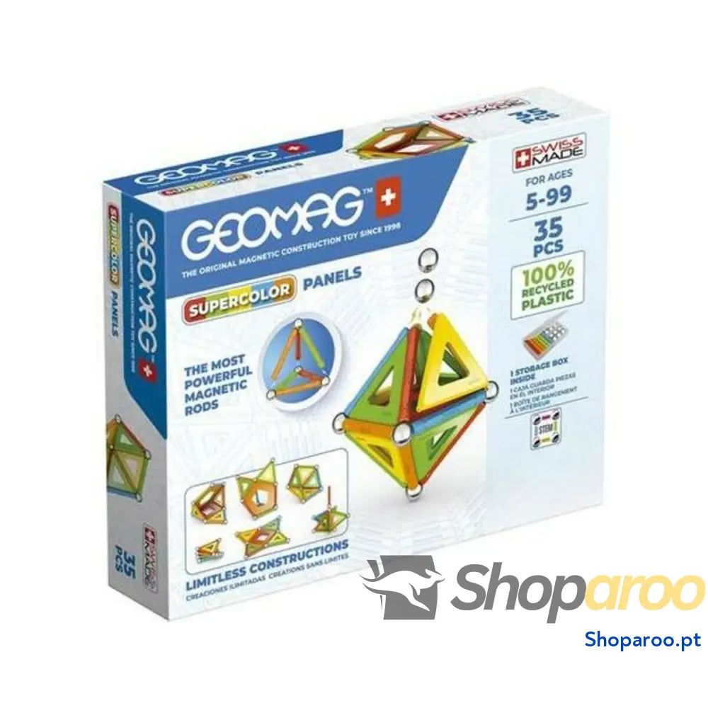 Jogo de Construção Geomag Supercolor Panels Magnético (35 pcs)