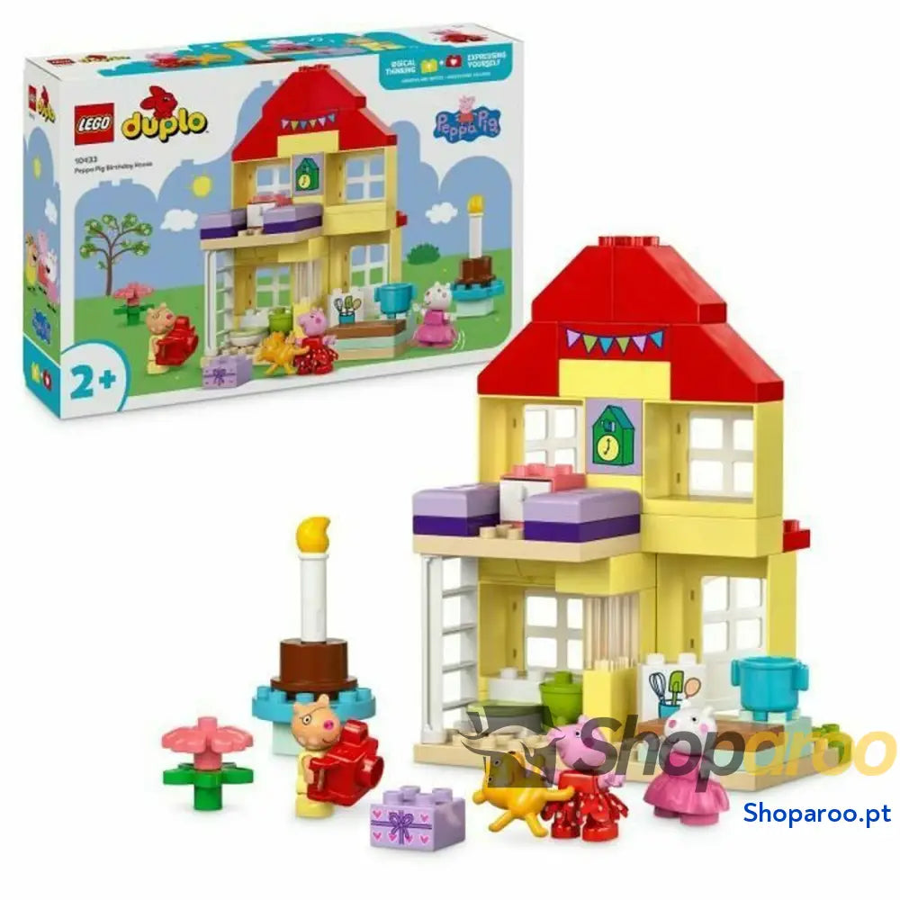 Jogo de Construção Lego 10433 Peppa Pig's Birthday Party Multicolor 59 Peças