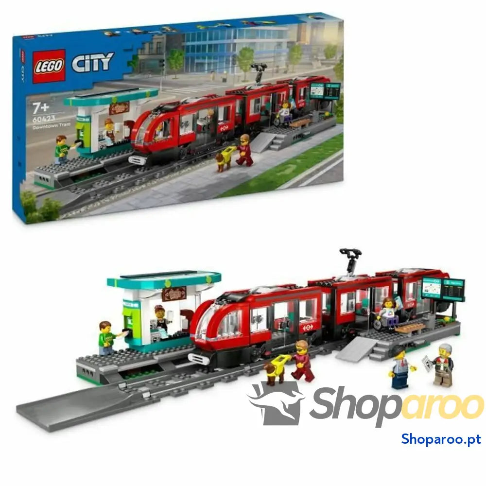 Jogo de Construção Lego 60423 Downtown Tram and Station Multicolor