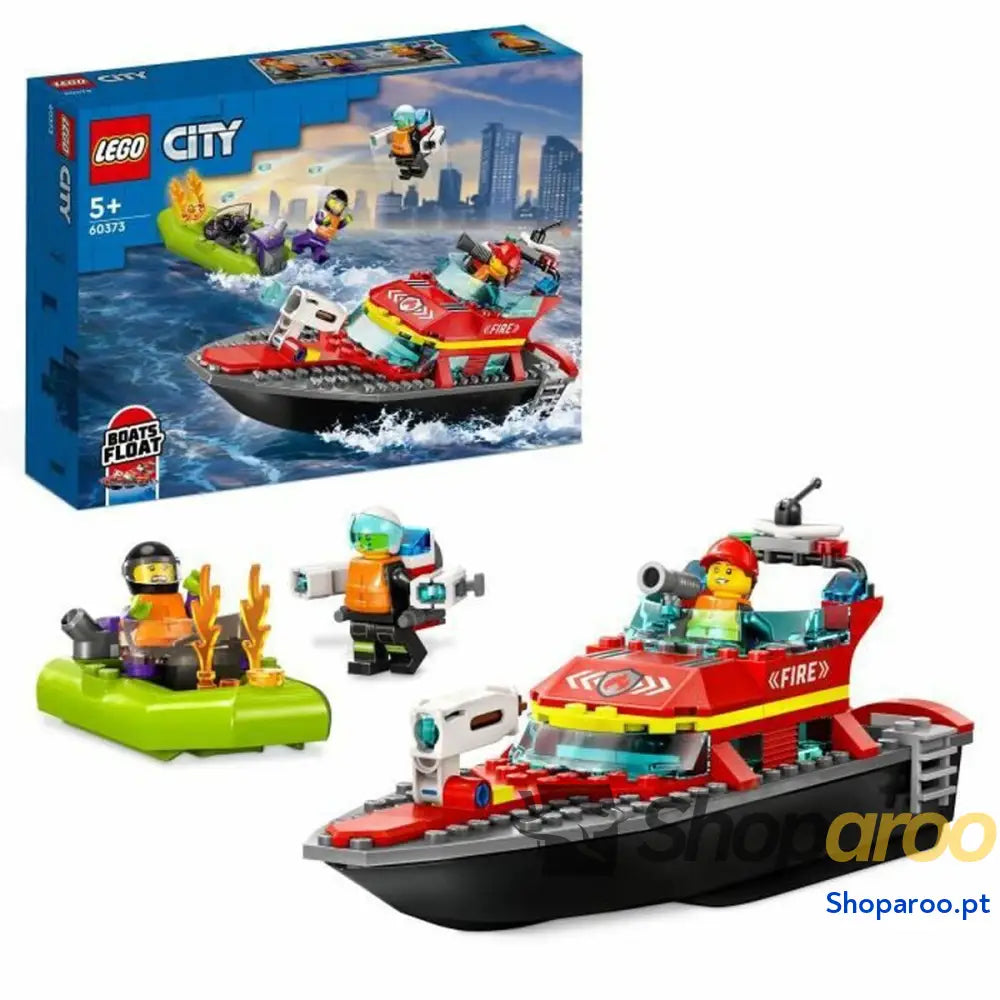 Jogo de Construção Lego City 60373 The firefighters' rescue boat Multicolor 144 Peças
