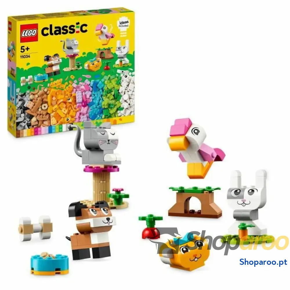 Jogo de Construção Lego Classic Creative Pets Multicolor